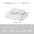 thumbnail image 4 of Regency Heights Full Duvet Cover Set, Soft Washed Pleated Duvet Cover Full, 3-Piece Bedding Set with Pillow Shams, White, 4 of 11