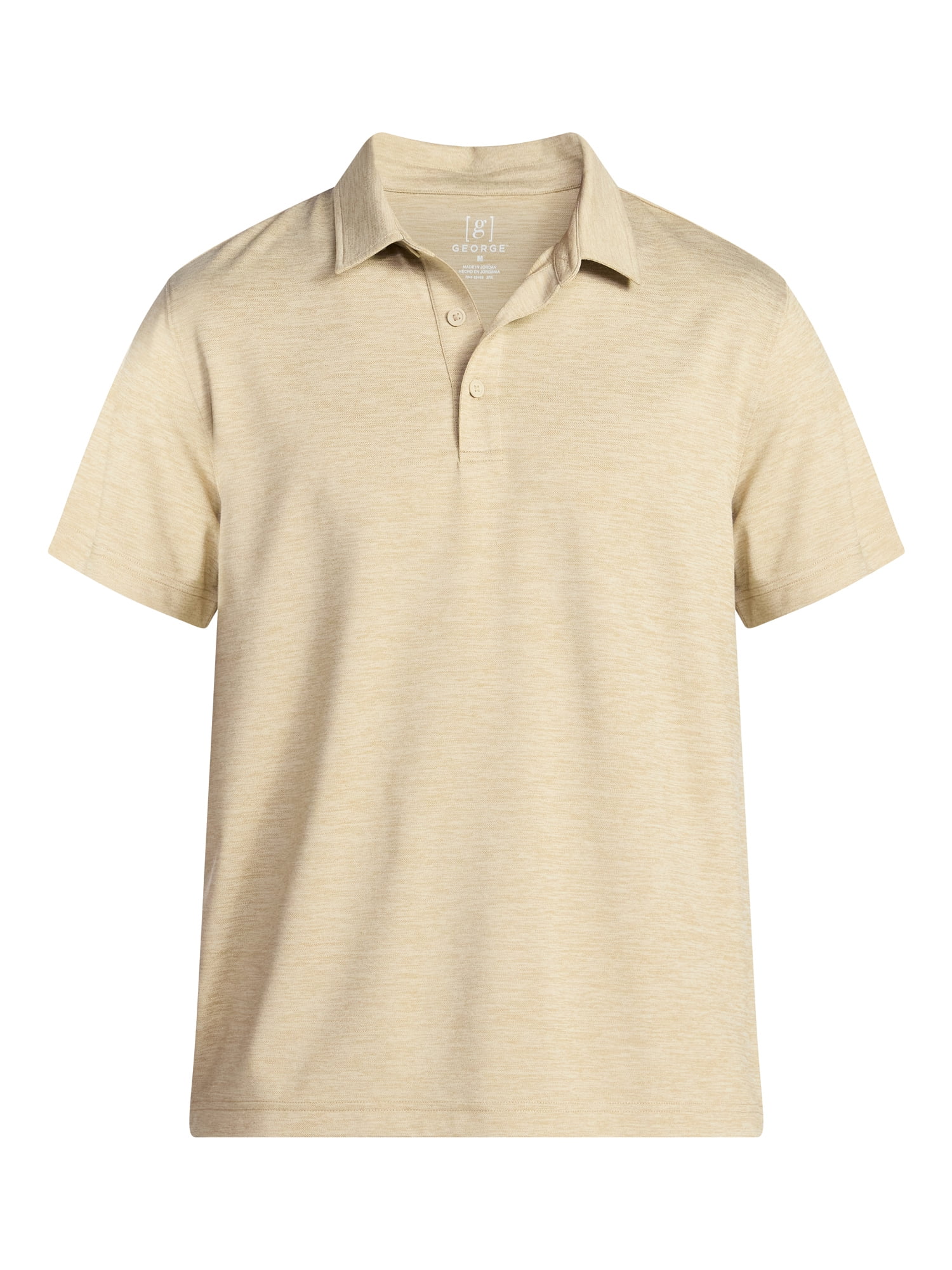 George Men's & Big Men's Relaxed Fit Short Sleeve Stretch Polo Shirt, Sizes S-5XL