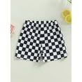 thumbnail image 4 of Hirigin Boys Swim Trunks Checkerboard Print Fast Dry Summer Swim Trunks, 4 of 8