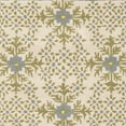thumbnail image 3 of SAFAVIEH Bella Aria Geometric Wool Area Rug, Ivory/Blue, 4' x 6', 3 of 4