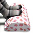 thumbnail image 3 of Floral Foot Rest, Cartoonish Flower Petals in Spring Colors on Plain Background, Non-Slip Backing Adjustable Ergonomic Memory Foam Leg Support for Office, Multicolor, by Ambesonne, 3 of 5