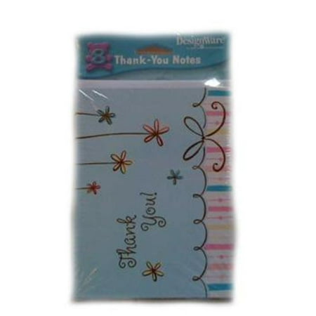 Bulk Buys 8 Count - Thank You Cards-Notes - Case of 72