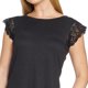 thumbnail image 4 of Blusa Para Mujer Con Aplicación En Manga Corta Color Negro Moda Casual 330722 negro G INCÃGNITA 330722, 4 of 5