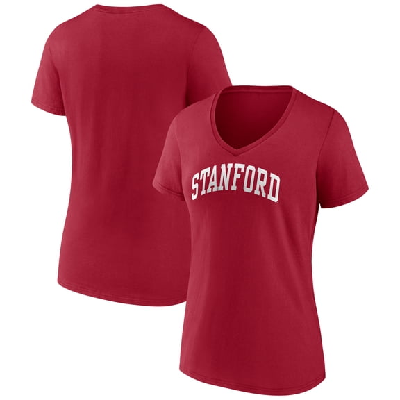 Women's Cardinal Stanford Cardinal Arch V-Neck T-Shirt