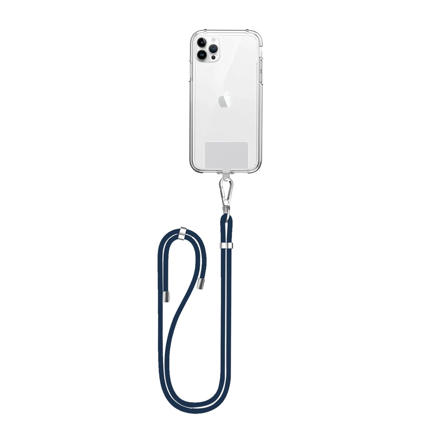 Smartphone Lanyard Strap with Built-In Card Holder - Blue