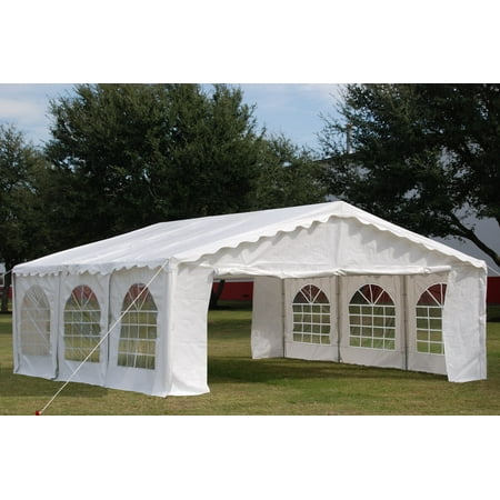 20'x20' Budget PE Party Tent Canopy Shelter with Waterproof Top - By DELTA
