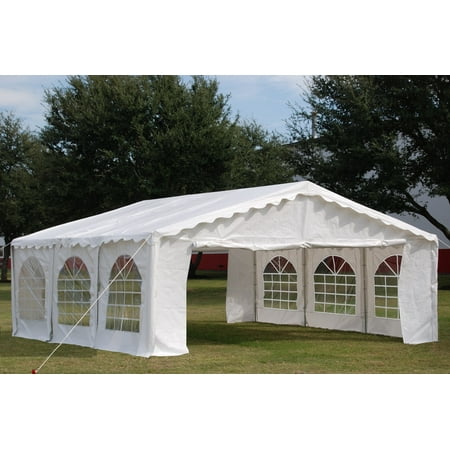 20'x20' Budget PE Party Tent Canopy Shelter with Waterproof Top - By DELTA (Best Budget Tents 2019)