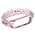 thumbnail image 3 of For Xiaomi Mi Band 5/Mi Band 6 Crystal + Alloy Bracelet Smart Watch Strap Replacement Wrist Band, 3 of 5