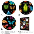 thumbnail image 3 of Designart "Collage of Colorful Insects and Bugs II" Animals Framed Wall Art - Modern Colorful Insects & Bugs Bedroom Framed Canvas Wall Art, 3 of 6