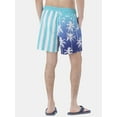 thumbnail image 4 of No Boundaries Men's & Big Men's Elastic Waist Swim Trunks, 6" Inseam, Size S-5XL, 4 of 5
