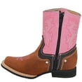 thumbnail image 2 of Infant Toddler Girls Western Embroidered Heart Floral Detailed Leather Boot, 2 of 4