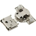 thumbnail image 3 of Silverline SCH105S Soft Close Hinge, 3 Way Adjustable, 1/2" Overlay Face Frame, Nickel Plated 10 Pack, 3 of 5