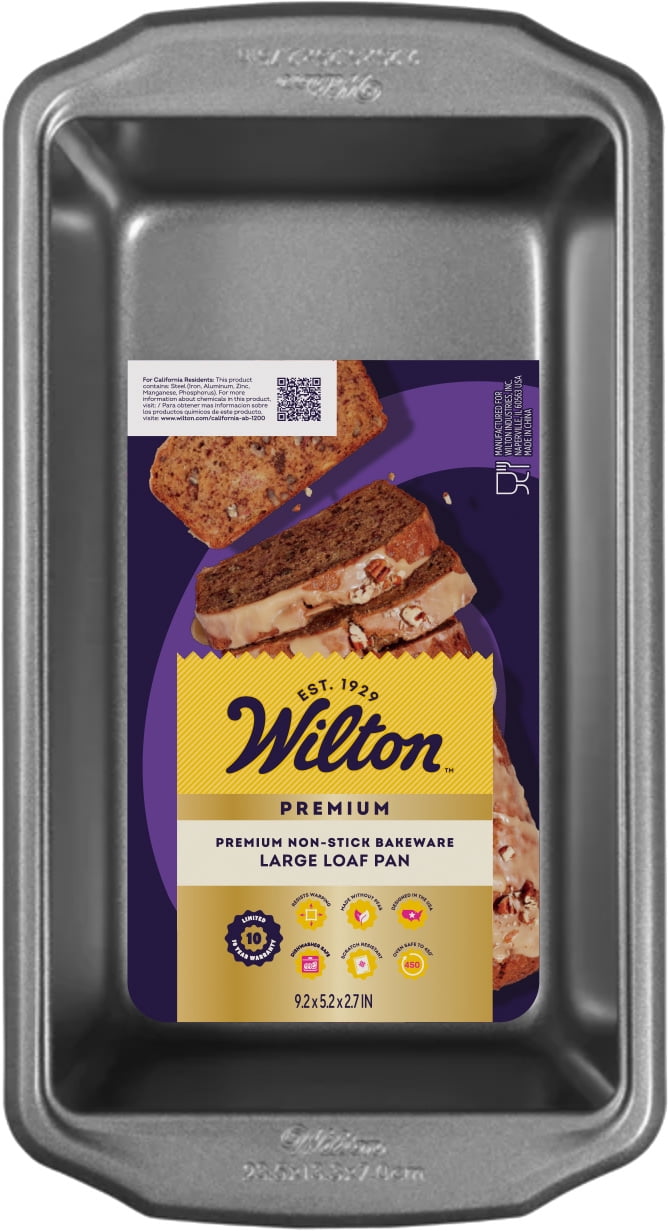 (10 pack) Wilton Premium Non-Stick Baking Bread Loaf Pan 9x5 Meatloaf & Banana Bread, Packaging May Vary