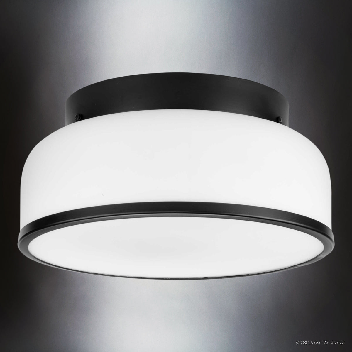 Luxury Modern Ceiling Light, Matte Black, UHP4772