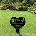thumbnail image 3 of Craftnamesign Custom Mom Heart Memorial Stake, Mom Loss Grave Marker, Mom Memorial Sign, 3 of 4