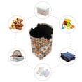 thumbnail image 7 of Yayeee Freestanding Laundry Hamper with Handle Collapsible Large Storage Basket for Clothes, Rustic Floral, 7 of 7
