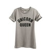 Unicorn Queen Women's Fashion Relaxed T-Shirt Tee Heather Tan Small