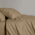 thumbnail image 2 of 4 Piece King Size Sheet Set- 100% Cotton 400 Thread Count Sheet Set- Taupe Solid - Luxurious Bedding, 2 of 5