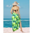 thumbnail image 2 of LA LEELA Women's Long Vacation Sarongs Coverups Beachwear Pareo Swimwear Summer Bikinis Swim Cover up Wraps Beach Skirts for Women One Size Fern, Leaves, 2 of 5