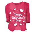 thumbnail image 3 of TRUBKH Valentine's Day Tops Women Valentines Tops for Women Formal Tops for Women Womens Fall Tops Womens Casual Blouses Heart Printed Shirts 3/4 Sleeve Valentine's T Shirts for Women Pink L, 3 of 3