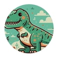 thumbnail image 4 of WYYP Tyrannosaurus Rex Round Table Cover 100% Polyester Fiber with Elastic Edge White, 4 of 8