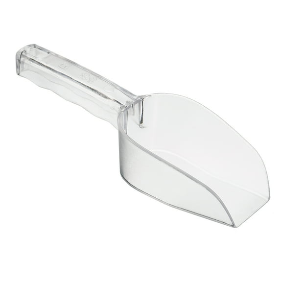 Uxcell PC 9.45x2.36" Small Flour Cereal Sugar Handle Shovel Scoop, Clear