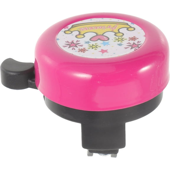HONMEET Loud Bike Bell Cartoon Pattern Iron Rosy 1Pcs for Mountain Bikes