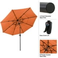 thumbnail image 4 of Pure Garden 10 ft Patio Umbrella - 3-Tier Outdoor Sunshade with Tilt, Rust, 4 of 17