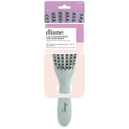 Diane 2-In-1 Flex Detangle and Shine Hiar Brush with Boar Bristles