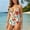 White 1, variant on Swimming Women Stylish Piece Tennis Swimsuit Featuring V Cutouts Floral Lace Details Strappy Design for Confident Beachwear White 2 S