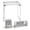 Grey, variant on 3-Piece Locker Organization Kit, Includes Folding Locker Shelf, Magnetic Cup, and Bin,