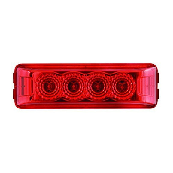 4 Led Miroflex Thin Line;Red;Poly