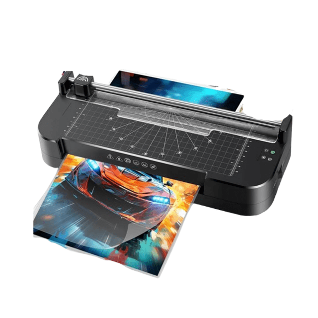 Laminadora Enmicadora Oficina Profesional 5en1 Térmica/frío/cortador De Papel