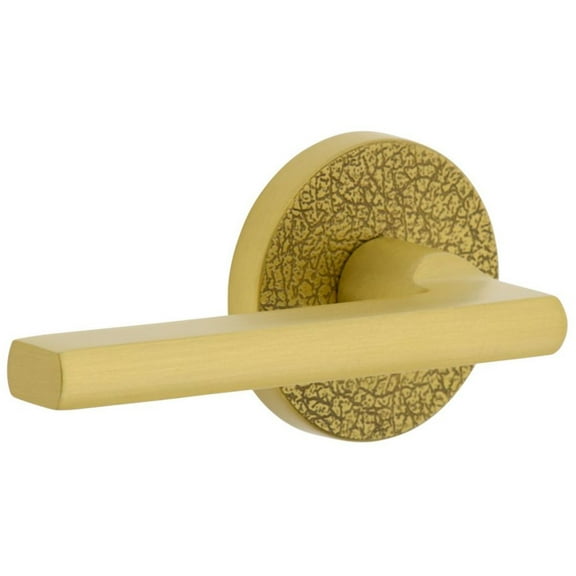 Viaggio Clomltmil_Psg_238_Lh Motivo Left Handed Solid Brass Passage Door Lever Set - Brass
