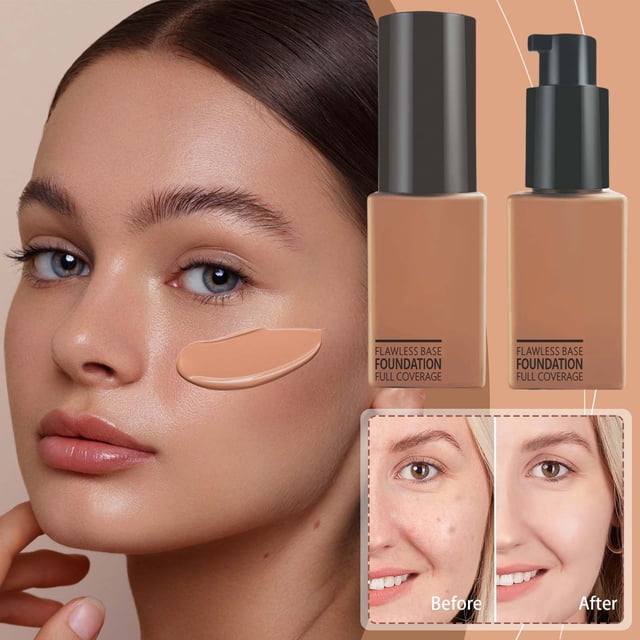Dvkptbk Foundation liquids Moisturizing Foundations Fluid Easy To Create Uniform Color Concealer Moisturizing Suitable for Variety of To Make Shiny 28ml