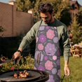 thumbnail image 4 of Pioneer Flower Floral Print Pattern Apron-Garden Aprons for Women with Pockets-Cotton Linen Waterproof Kitchen Cooking Gardening Aprons Adjustable for Kitchen,Cooking,BBQ and Salon 33x27 Inch, 4 of 7