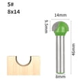 thumbnail image 2 of 8mm Shank Cover Box Bit Router Bit Wood Working Milling Cutter For Wood Bit Face Mill ,Great Multi-Purpose Application, 2 of 3