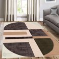 thumbnail image 3 of Teppich Homes Handmade Geometric Pattern Wool Rug 5x7 - Cozy Tufted Area Carpet for Living Room And Bedroom, 3 of 7
