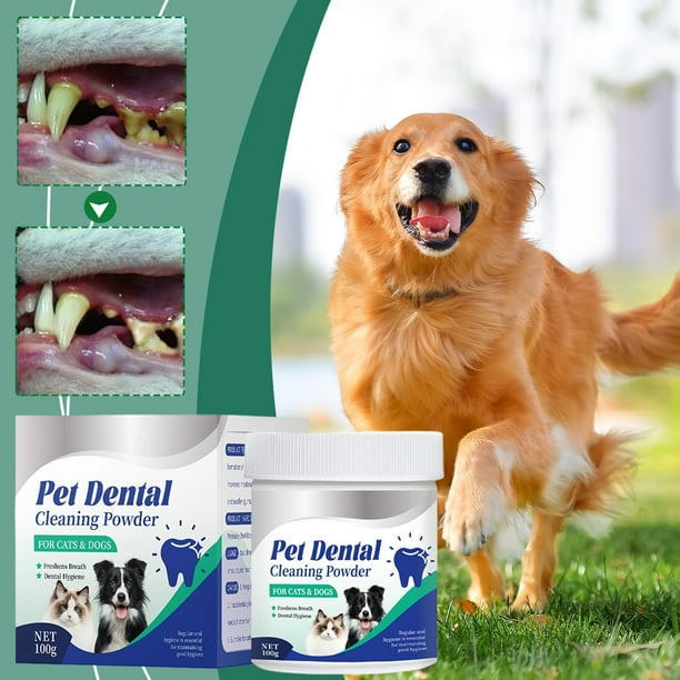 Todaioua Dog Dental Powder - Teeth Cleaning Powder for Dogs