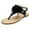Black, variant on Tosmy Toddler Girl Sandals Children Flat Bottomed Pin Toe Sandals Flower Beach Shoes Pin Toe Little Girls Sandals For Outer Wear For 3.5-4 Years