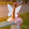 thumbnail image 4 of Mariposa Hada Ala Traje Mujer Niña Chispa Princesa Ala para Halloween Favor Cosplay Traje, 4 of 5