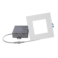 thumbnail image 2 of Nicor Lighting DLE421205KSQWH 610 Lumens LED Recessed Can Square Downlight - White, 2 of 10
