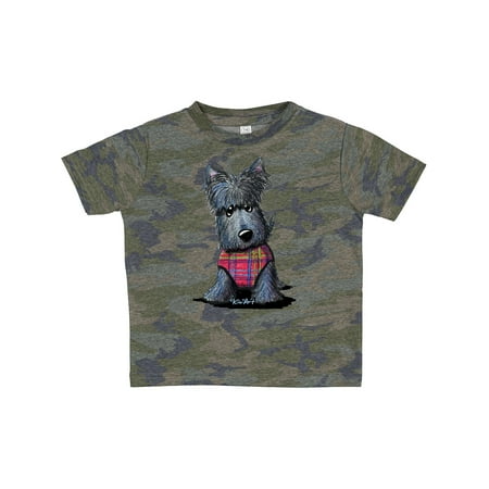 

Inktastic Scottie Dog in Plaid Gift Toddler Boy or Toddler Girl T-Shirt