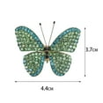 thumbnail image 6 of Soumake Colorful Butterfly Brooch Pin Shiny Rhinestone Inlay Elegant Brooch Women Fashion Alloy Badge Handbag Sweater Suit Shawl Decoration Clothing Accessories Party Wedding Jewelry Gift, 6 of 8