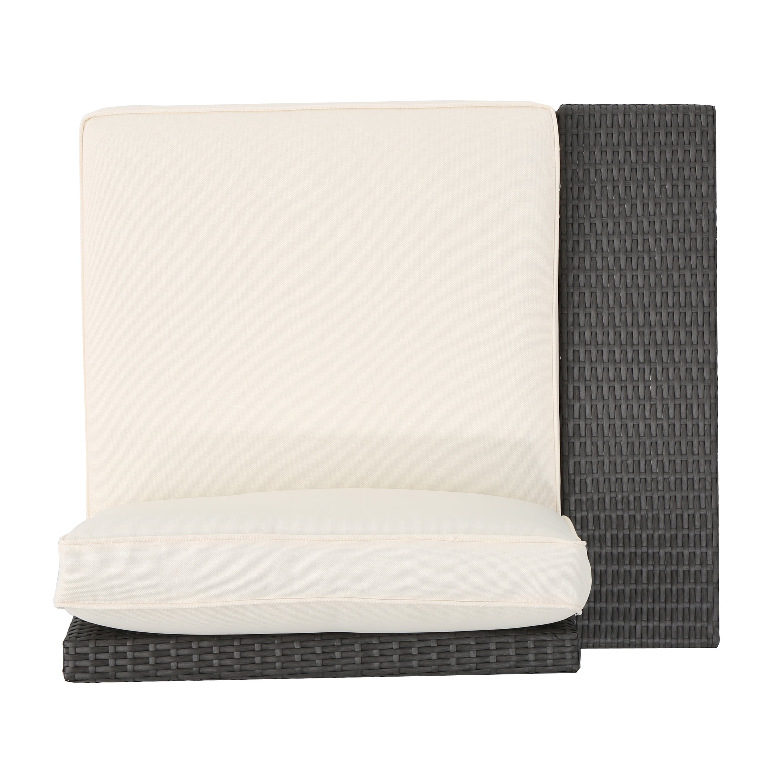Outdoor 6-piece Grey Wicker Sofa Set