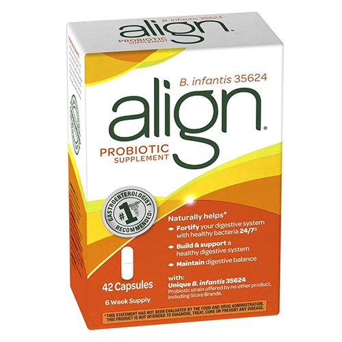 Align Daily Probiotic Supplement Capsules For A Healthy Digestive
