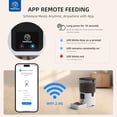 thumbnail image 3 of Smart Automatic Cat Feeder with WiFi APP Control, Stainless Steel Bowl, 6L/25 Cup Capacity for Dog and Cat, 3 of 8