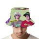 thumbnail image 4 of Inefable Sombrero bucket para adultos, gorra de protección solar, sombrero de pescador plegable para viajes al aire libre, pesca y actividades de verano, 4 of 6