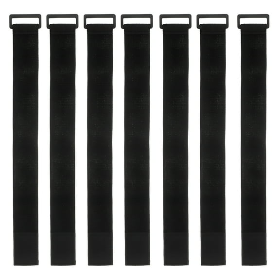 AUQ 10pcs Nylon Elastic Band Hook and Loop Strap Self Adhesive Fastener Fixing Strap 13.76x1.49x0.39in