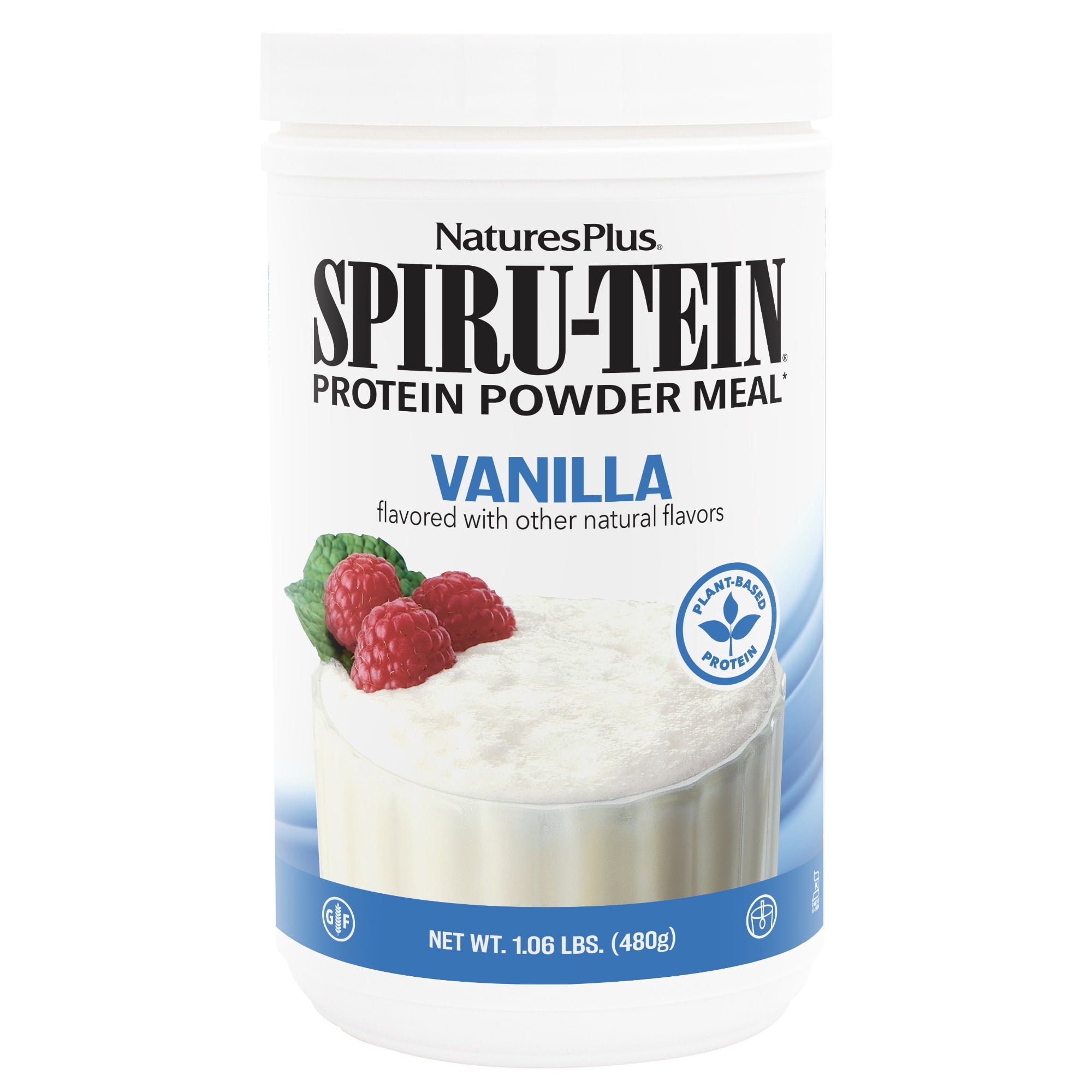 NaturesPlus SPIRU-TEIN, Vanilla - 1.06 lbs - 16 Servings
